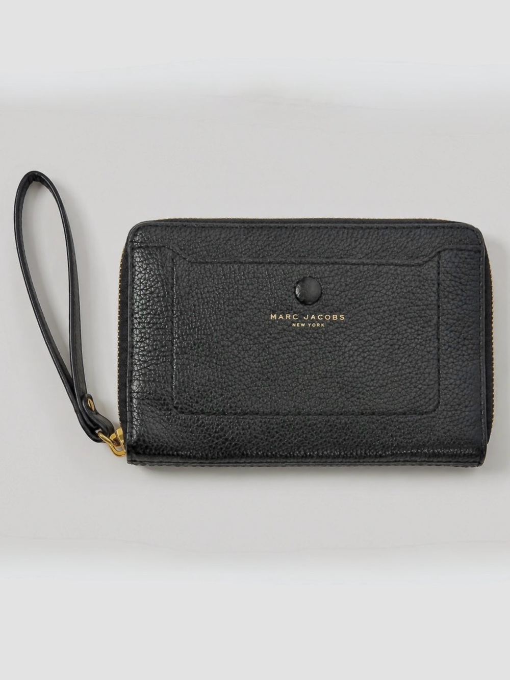 Marc Jacobs Empire City Leather Zip Around black Wallet Wristlet